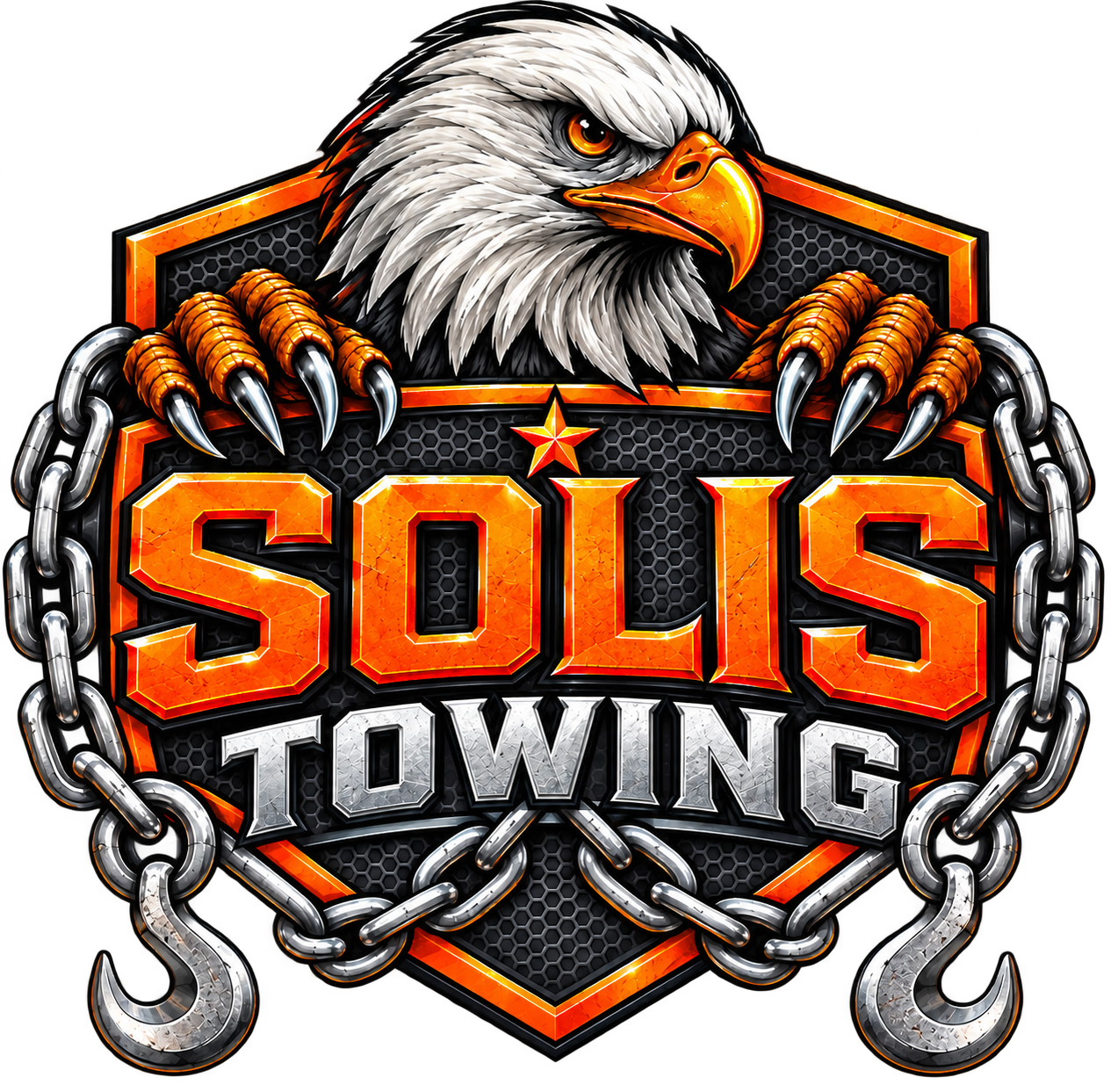 Solis Towing eagle logo